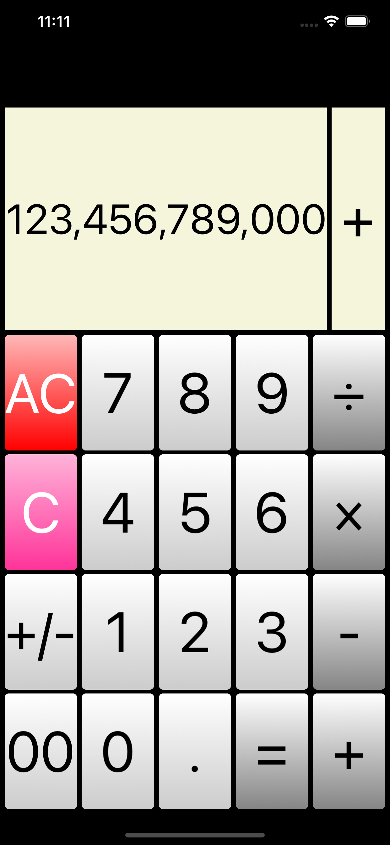 Calculator screenshot